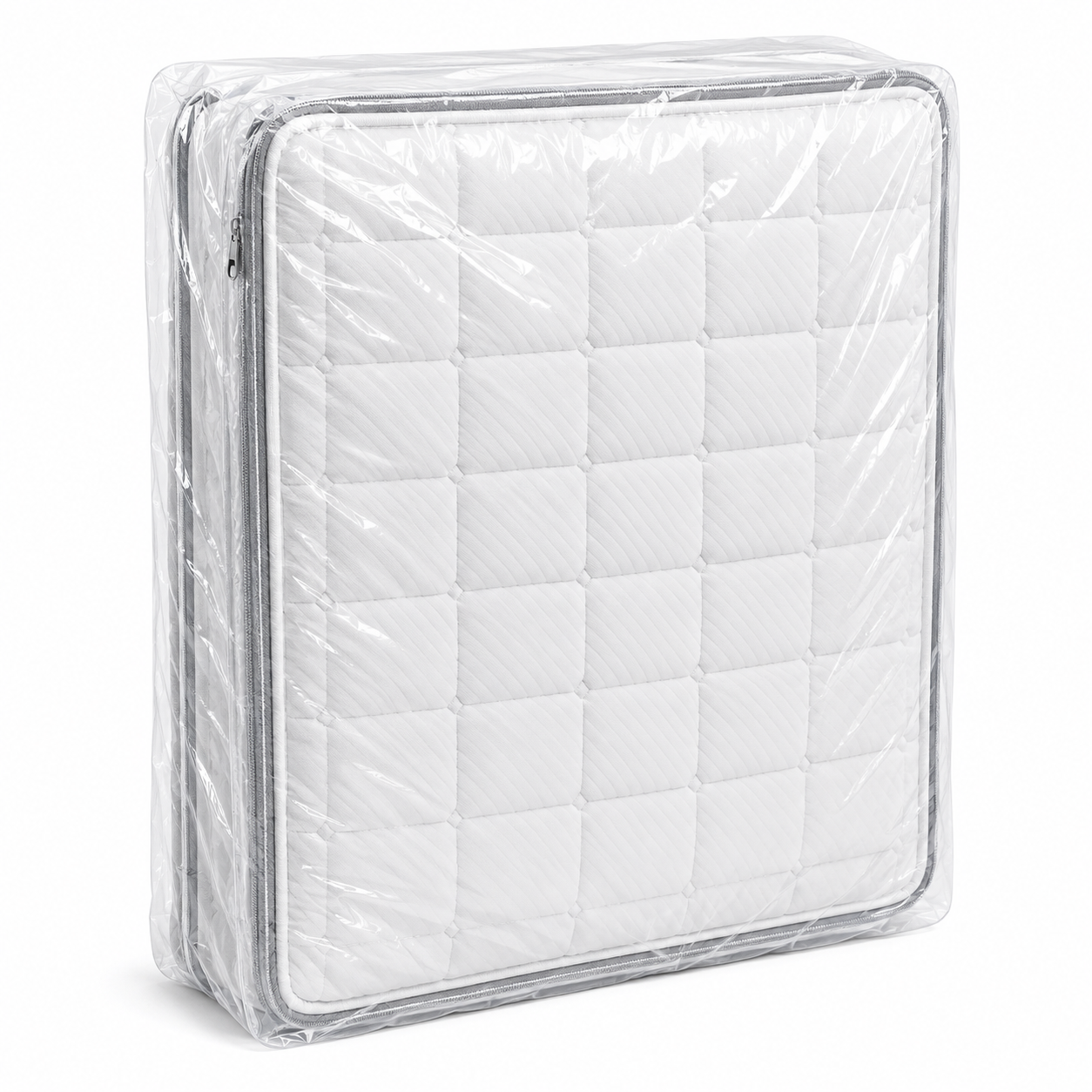 Mattress Bag for Moving & Storage, Queen Size, 4 Mil Heavy Duty Plastic Mattress Cover with Zipper, Waterproof Mattress Protector for Moving, Storage & Disposal