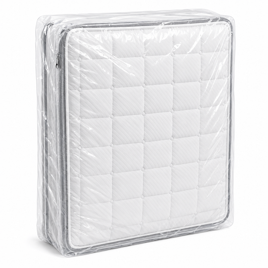 Mattress Bag for Moving & Storage, Queen Size, 4 Mil Heavy Duty Plastic Mattress Cover with Zipper, Waterproof Mattress Protector for Moving, Storage & Disposal